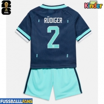 Deutschland Antonio Rudiger #2 Auswärts Trikotsatz Kinder WM 2026 Kurzarm (+ Kurze Hosen)
